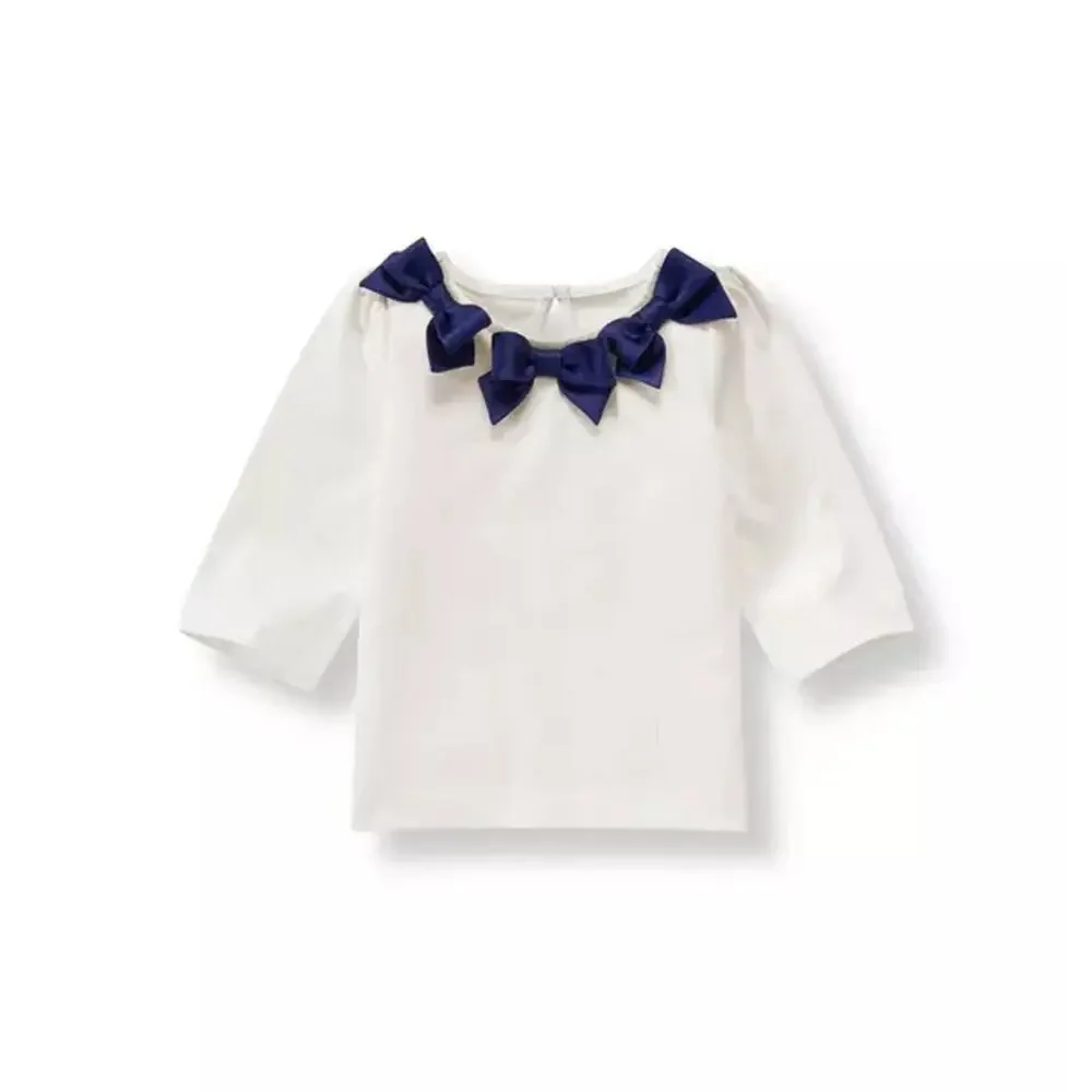 Janie And Jack Bow Top And Satin Skirt Outfit Size 6-12m